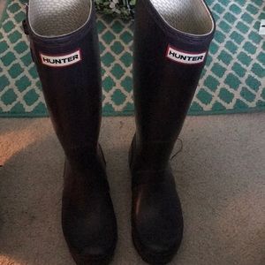 Hunter tall rain boots